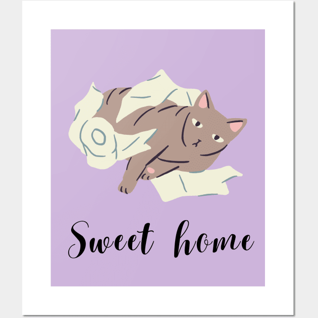 Cat sweet home Wall Art by SkyisBright